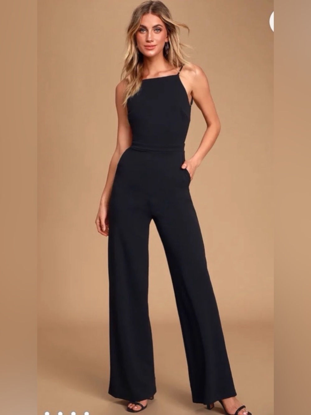 Lulus Women’s Black‎ Something to Behold Jumpsuit Small